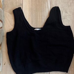 St. John by Marie Gray Santiago Knit Black Tank Top